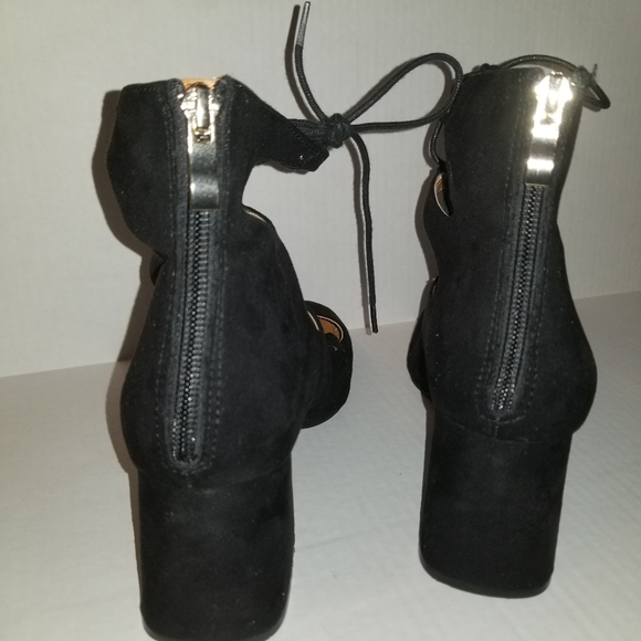 Block Heel Lace Up Shoes Size 9.5 - Picture 7 of 15